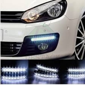 FAROL AUX. DIURNO DRL 8 LEDS CX 2 PÇS DES-70021