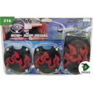 PEDALEIRA DE CARRO ESPORTIVA-VERMELHA