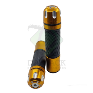 MANOPLA PARA MOTO COM PESO DOURADO