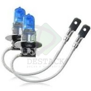 LÂMPADA SUPER BRANCA H3 - 12V 55W PAR (CX ACRILICO)