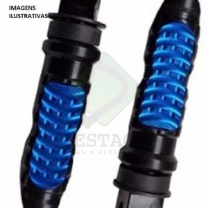 PEDALEIRA  AZUL ESPORTIVO DE MOTO - TRASEIRA