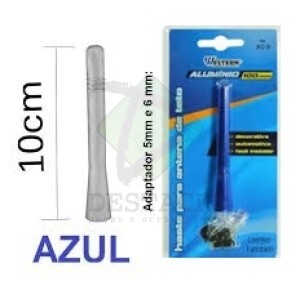 ANTENA CARRO ALUMINIO AC-3 AZUL