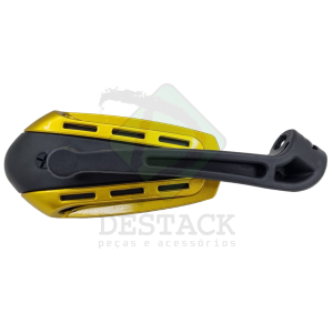 RETROVISOR ESPORTIVO MINI DE MOTO - DOURADO