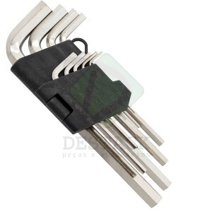 JOGO DE CHAVE ALLEN CURTA - 9 PEÇAS