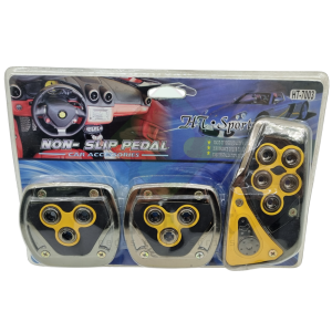 PEDALEIRA DE CARRO ESPORTIVA - AMARELA